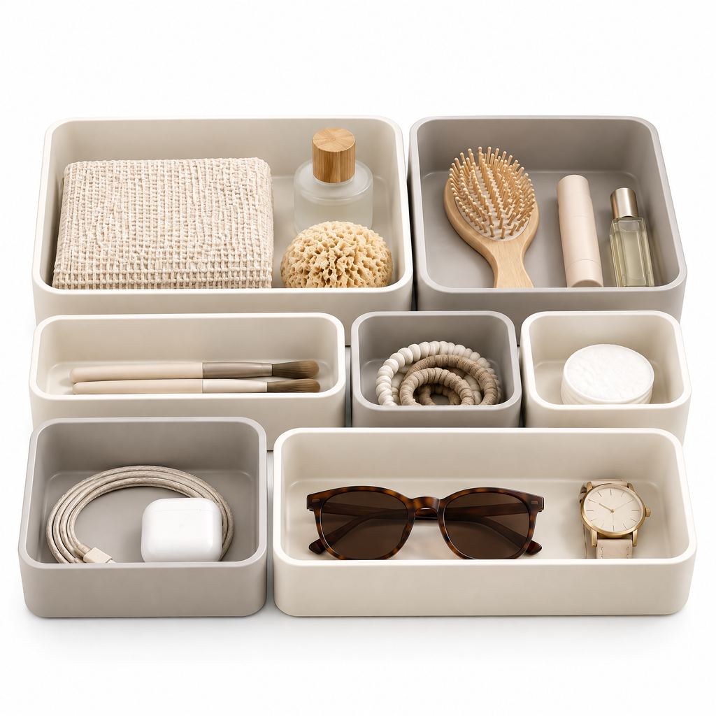 Alvermora™ Modular Drawer Organizer Tray Set