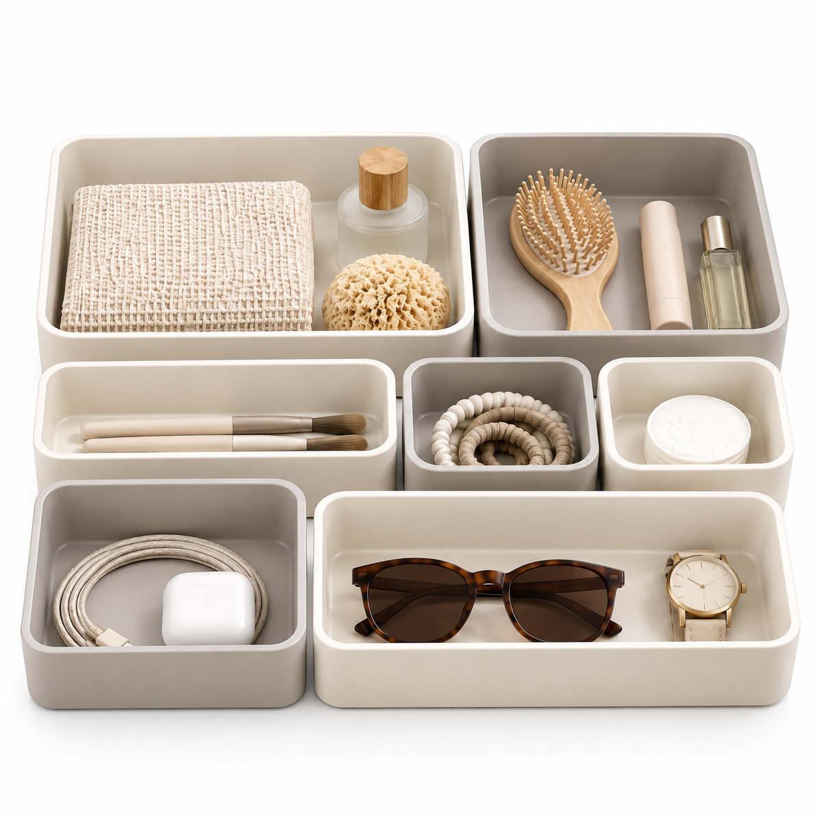 Alvermora™ Modular Drawer Organizer Tray Set