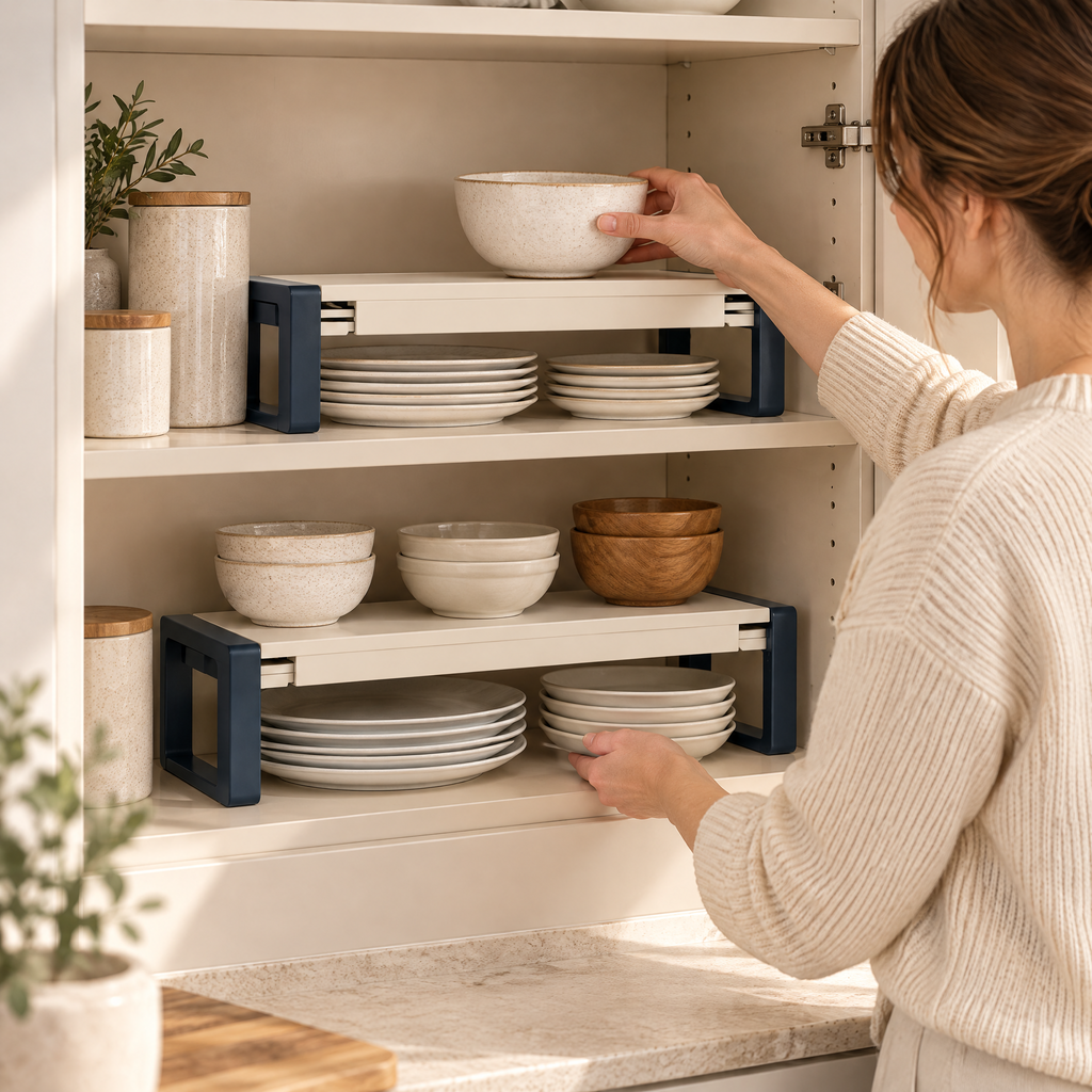 Alvermora™ Expandable Countertop Organizer Riser