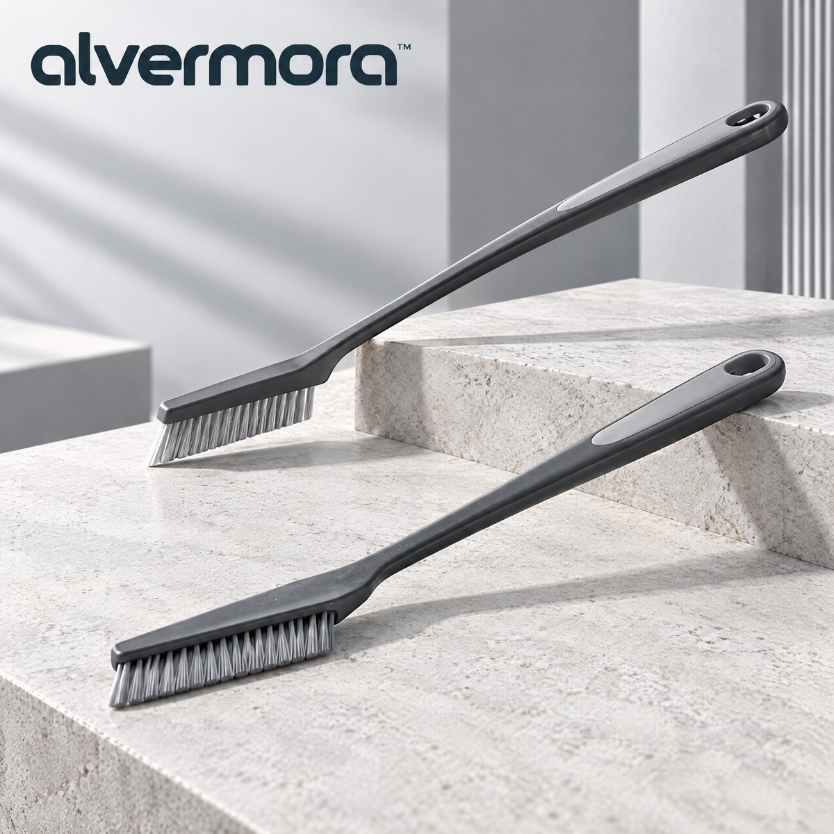 Alvermora™ Long-Handle Detail Cleaning Brush Set