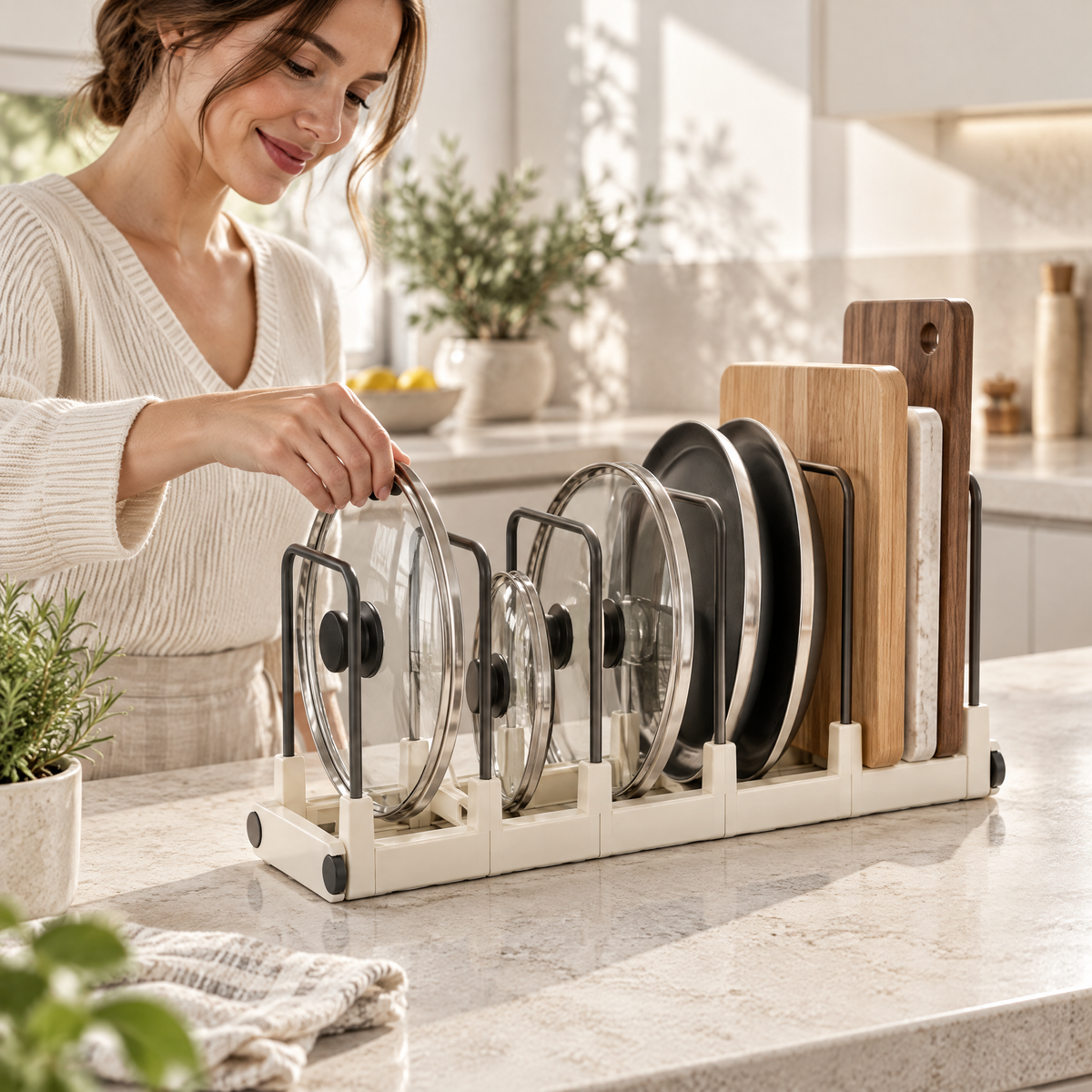 Alvermora™ Adjustable Cabinet Divider Rack