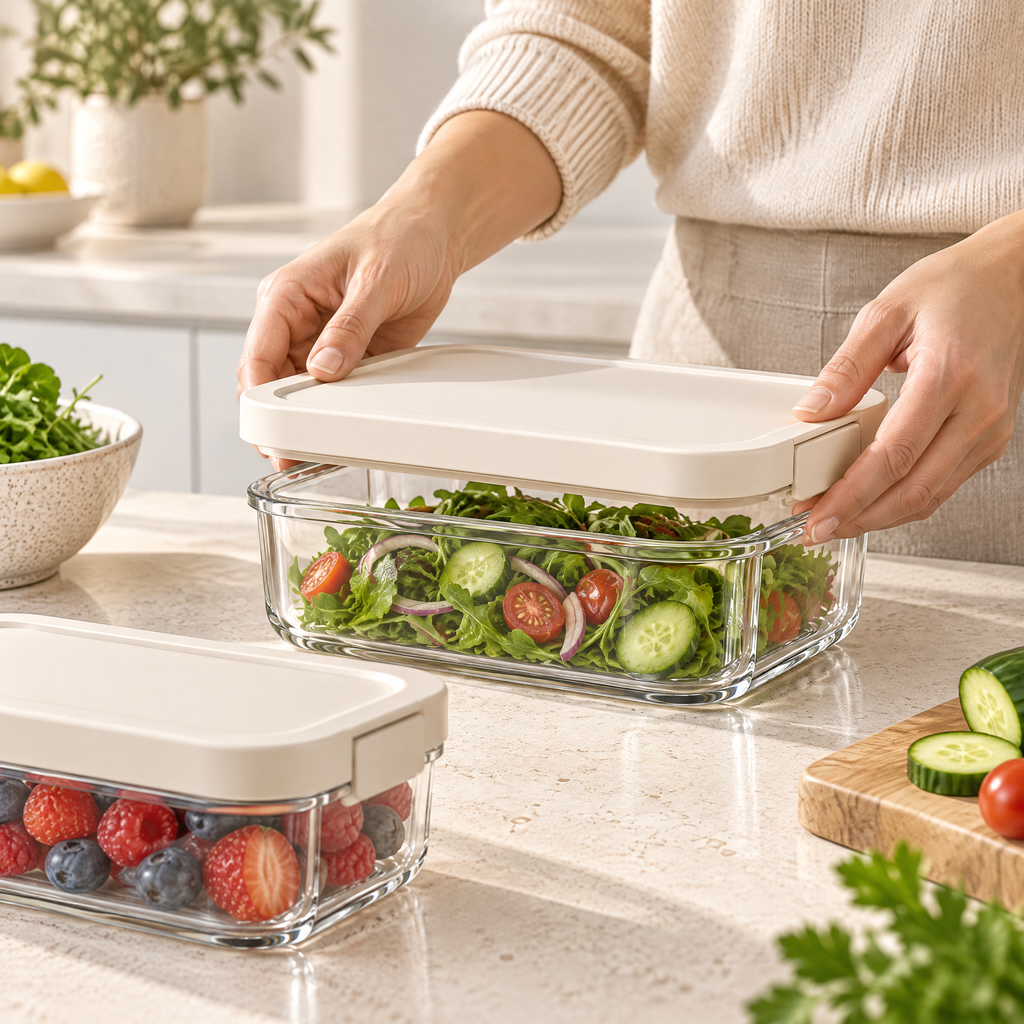 Alvermora™ Clear Stackable Food Storage Container Set