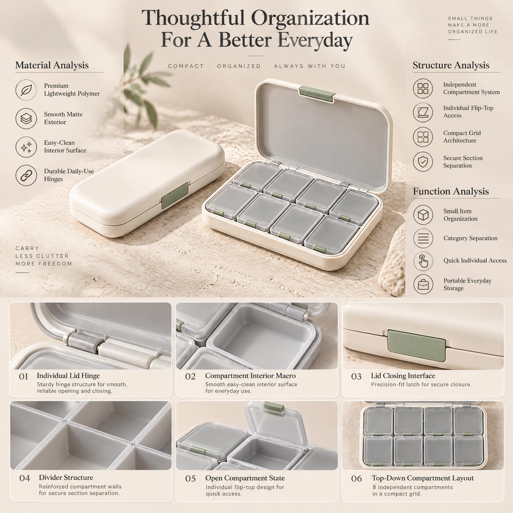 Alvermora™ Multi-Compartment Travel Organizer Case