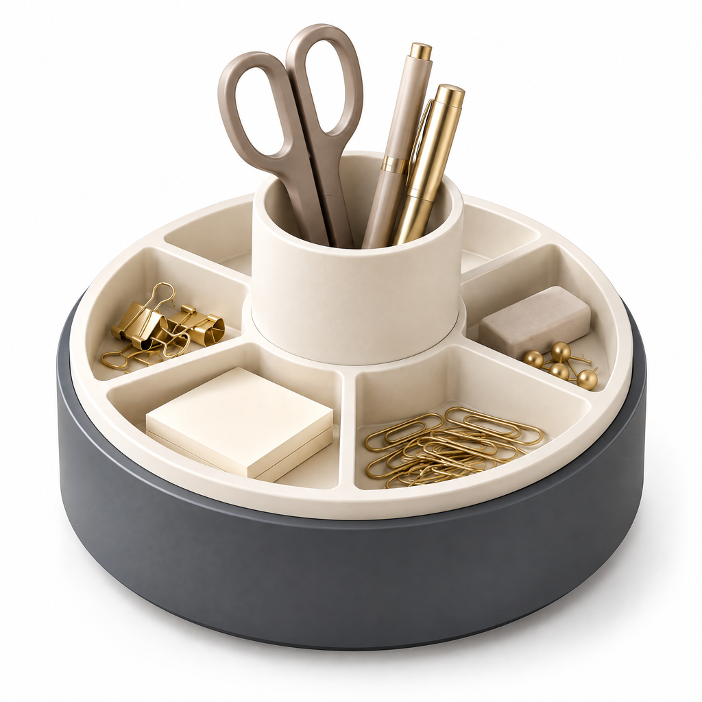 Alvermora™ Rotating Desktop Supply Organizer