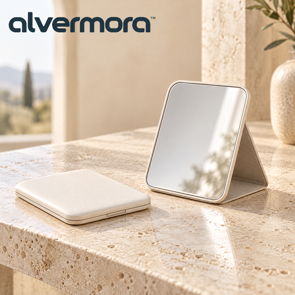 Alvermora™ Folding Compact Travel Mirror