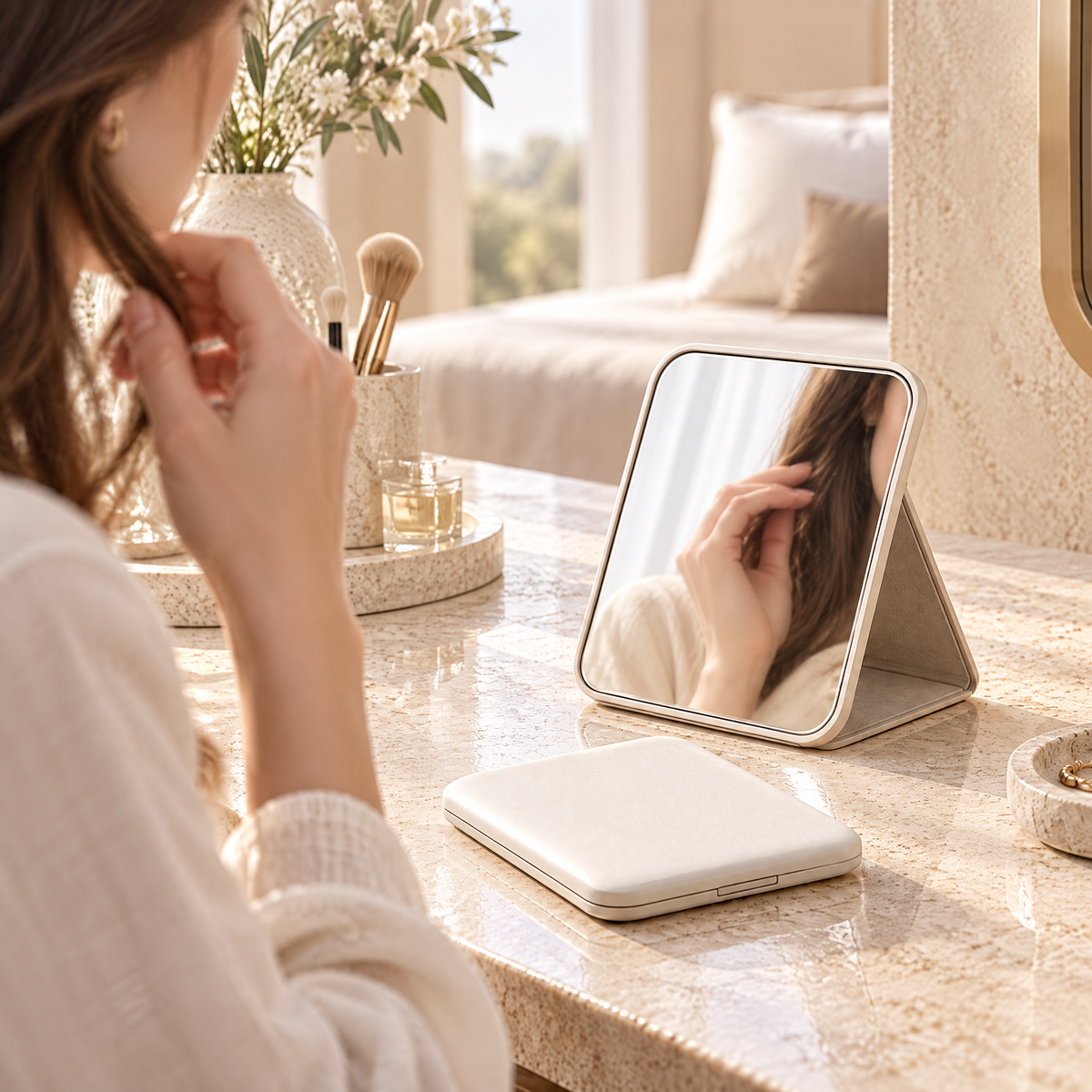 Alvermora™ Folding Compact Travel Mirror